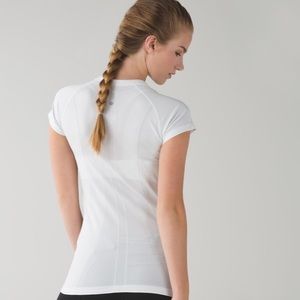 Lululemon White Swiftly Tech Short Sleeve Crew
